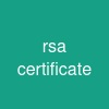 rsa certificate