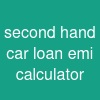 second hand car loan emi calculator