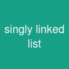 singly linked list