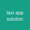 taxi app solution