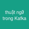 thuật ngữ trong Kafka