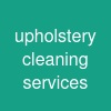 upholstery cleaning services