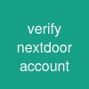 verify nextdoor account