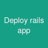 Deploy rails app