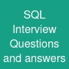 SQL Interview Questions and answers