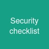 Security checklist