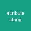 attribute string