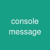 console message