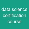 data science certification course
