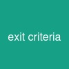 exit criteria