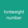 font-weight number