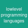 low-level programming languages