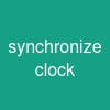 synchronize clock
