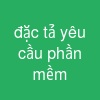 đặc tả yêu cầu phần mềm