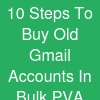10 Steps To Buy Old Gmail Accounts In Bulk (PVA