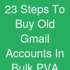 23 Steps To B~uy Old Gmail Accounts In Bulk (PVA