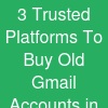 3 Trusted Platforms To Buy Old Gmail Accounts in Bu