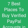 7 Best Places To Buy Verified PayPal Accounts in USA