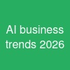 AI business trends 2026