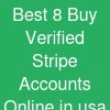 Best 8   Buy Verified Stripe Accounts Online in usa