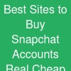 Best Sites to Buy Snapchat Accounts (Real & Cheap)
