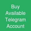 Buy Available Telegram Account