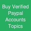 Buy Verified Paypal Accounts · Topics