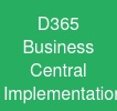 D365 Business Central Implementation