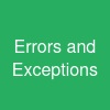 Errors and Exceptions