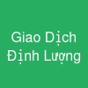 Giao Dịch Định Lượng