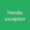 Handle exception