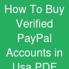 How To Buy Verified PayPal Accounts in Usa | PDF