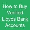How to Buy Verified Lloyds Bank Accounts