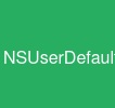 NSUserDefault