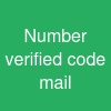 Number verified (code mail)
