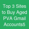 Top 3  Sites to Buy Aged PVA Gmail Accounts5