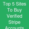 Top 5 Sites To Buy Verified Stripe Accounts