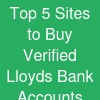 Top 5 Sites to Buy Verified Lloyds Bank Accounts