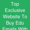 Top Exclusive Website To Buy Edu Emails With USA