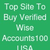 Top Site To Buy Verified Wise Accounts-100% USA