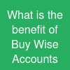 What is the benefit of 'Buy Wise Accounts'?