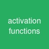 activation functions