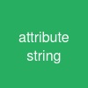 attribute string
