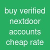 buy verified nextdoor accounts cheap rate