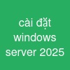 cài đặt windows server 2025