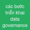 các bước triển khai data governance
