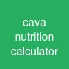 cava nutrition calculator