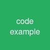 code example