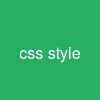 css style