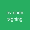ev code signing